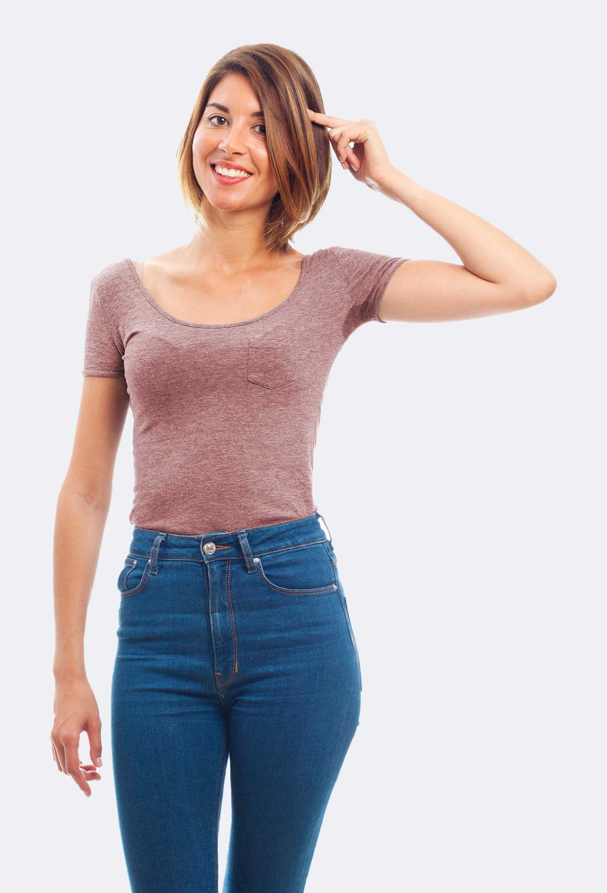 short-hair-women-tshirt_marron